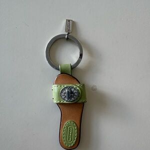 Coach Green Sandal Keychain